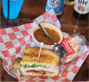 Turkey Club Sandwich.