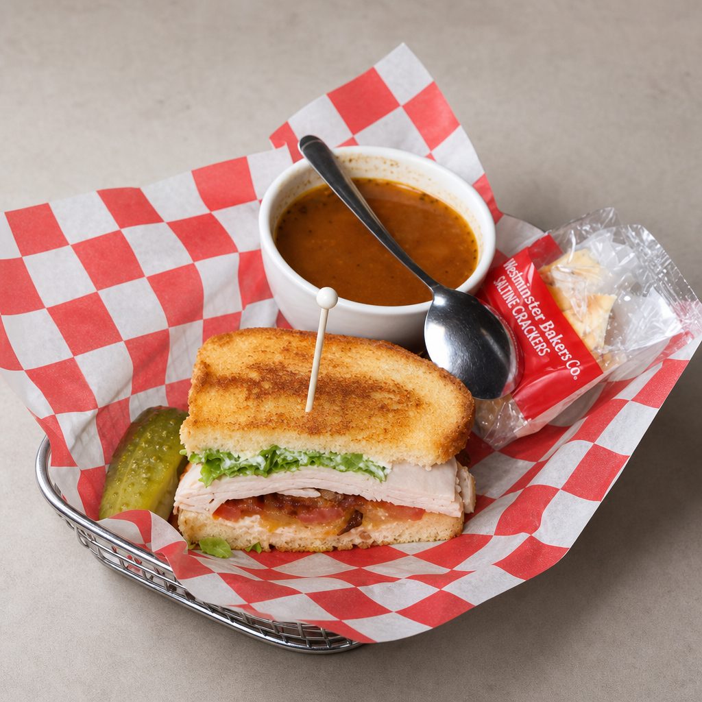 Turkey Club Sandwich.