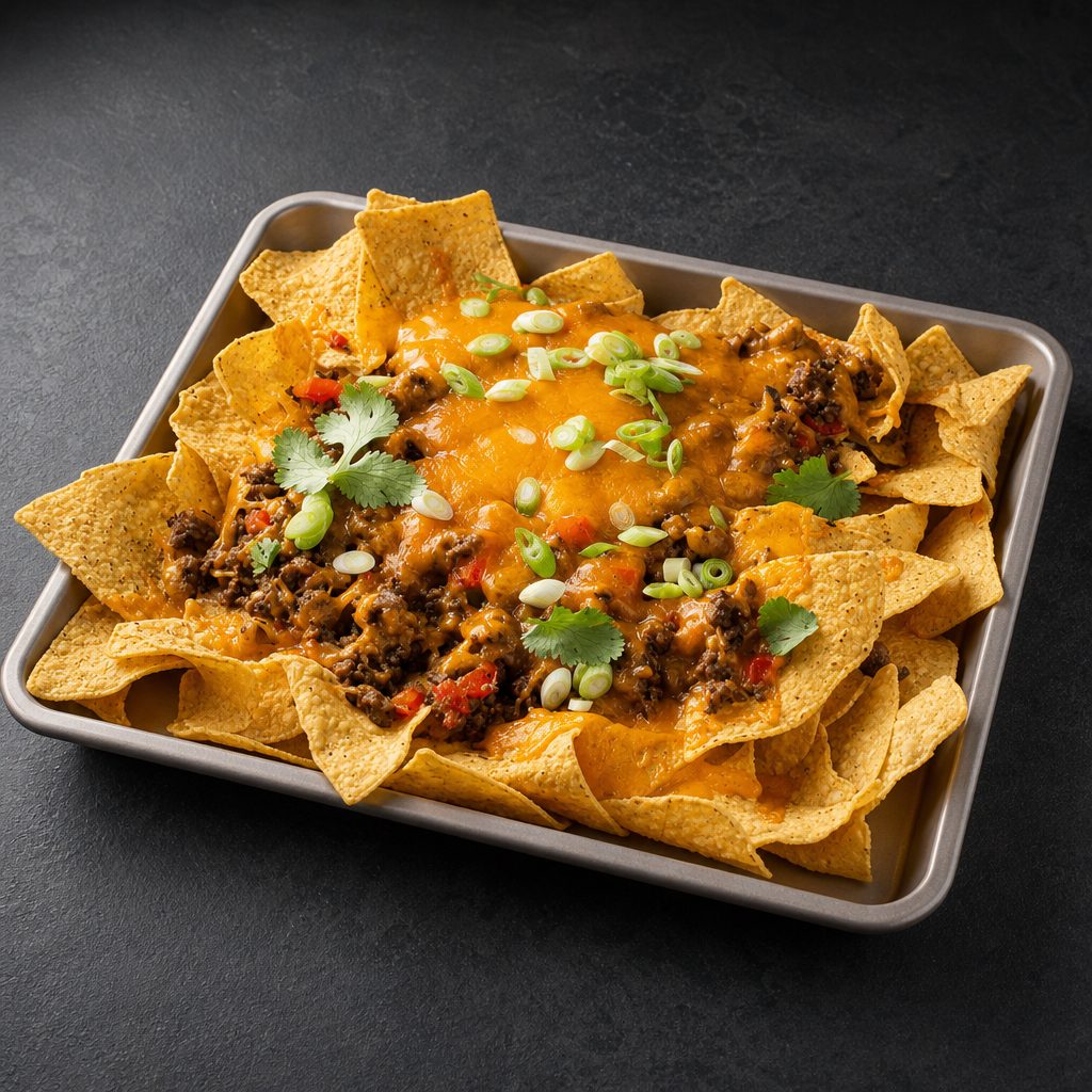 Nachos Sheet Tray Nachos.
